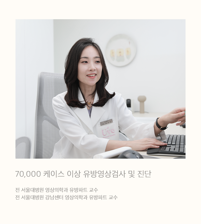 70,000 케이스 이상 유방영상검사 및 진단